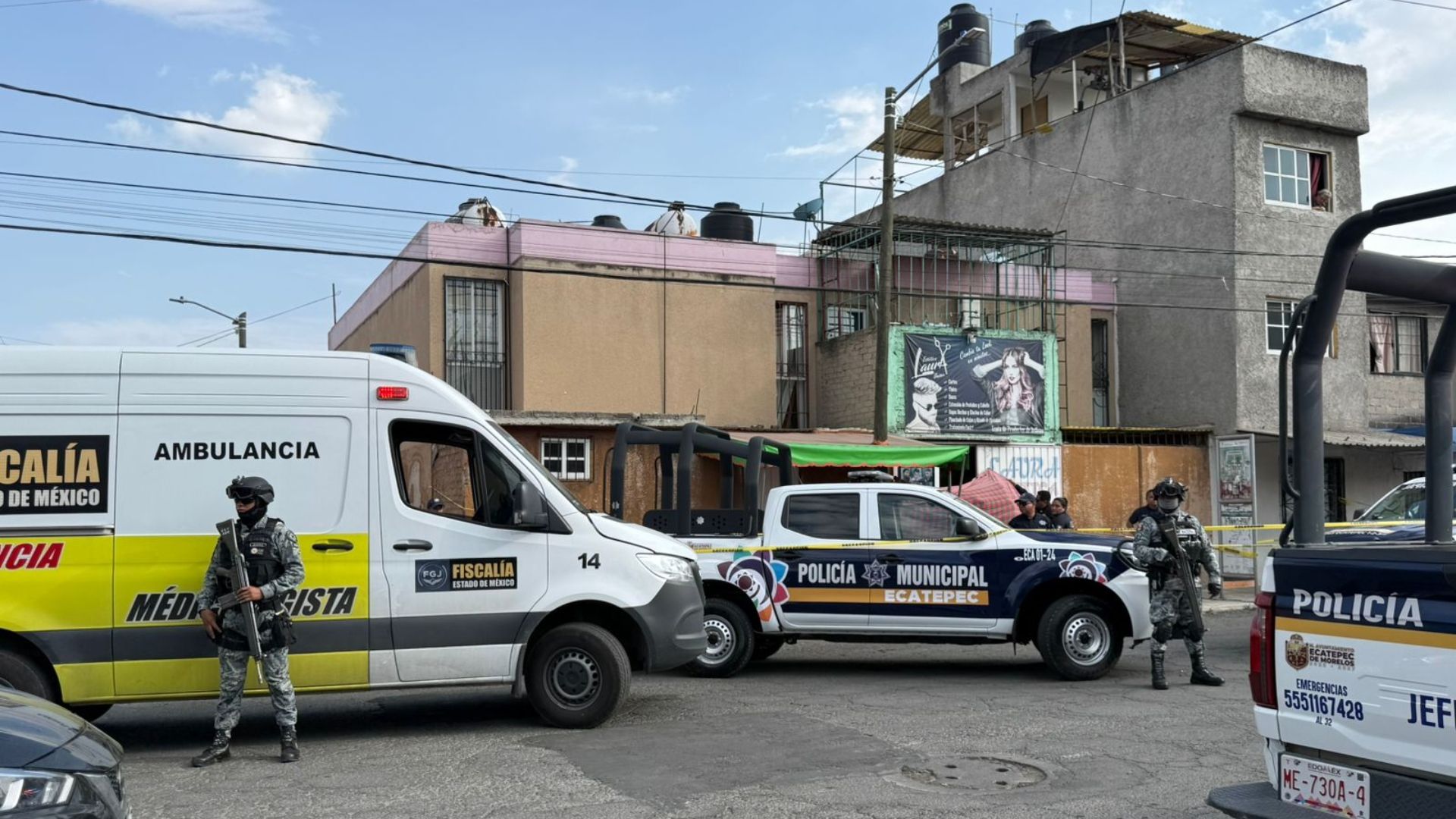 Balacera en Estética Tecámac, Edomex