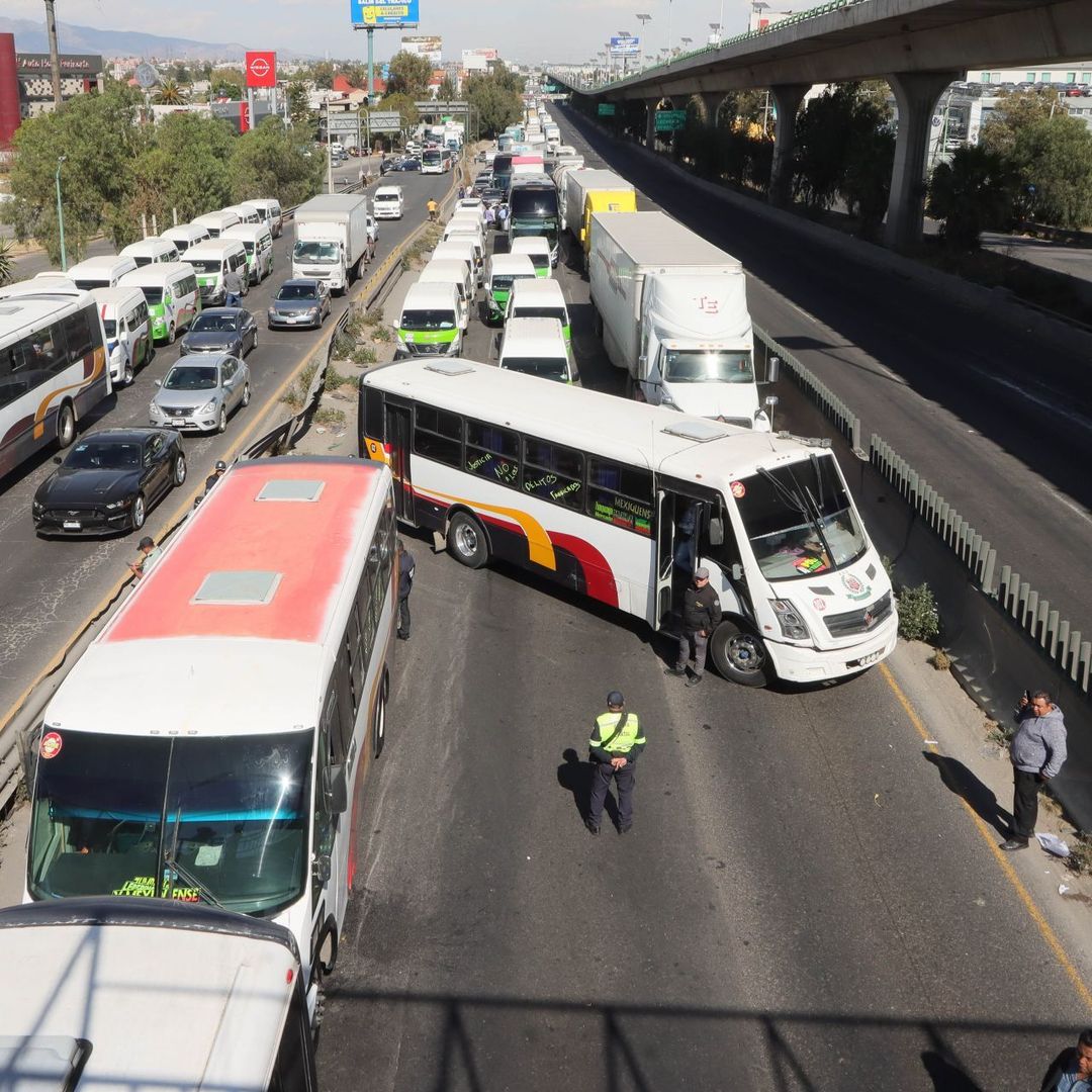 Bloqueo en la Autopista México-Querétaro