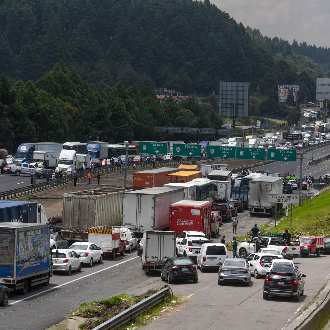 Bloqueo en la carretera México-Toluca
