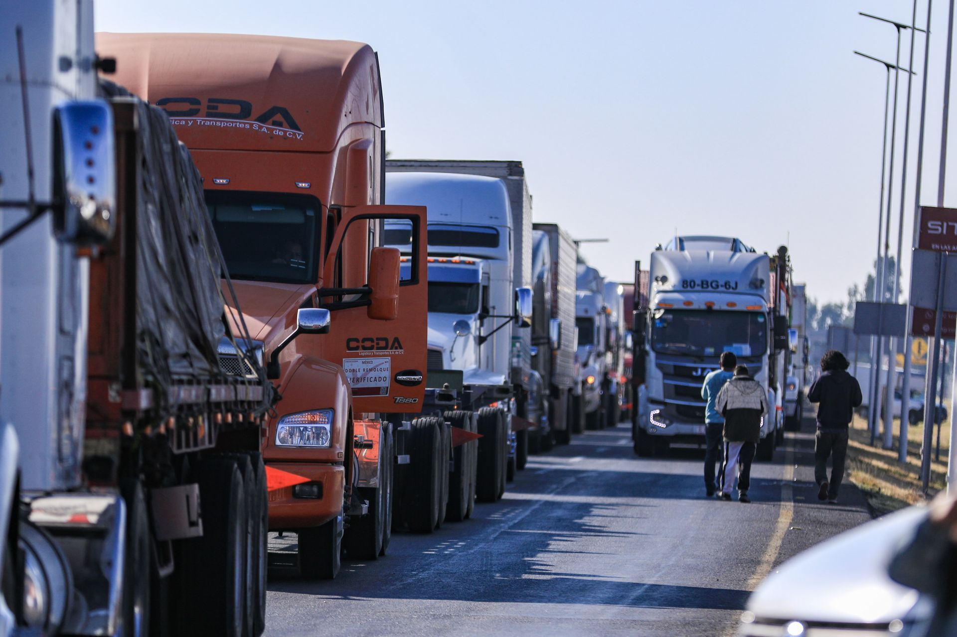 Boqueo de transportistas en México
