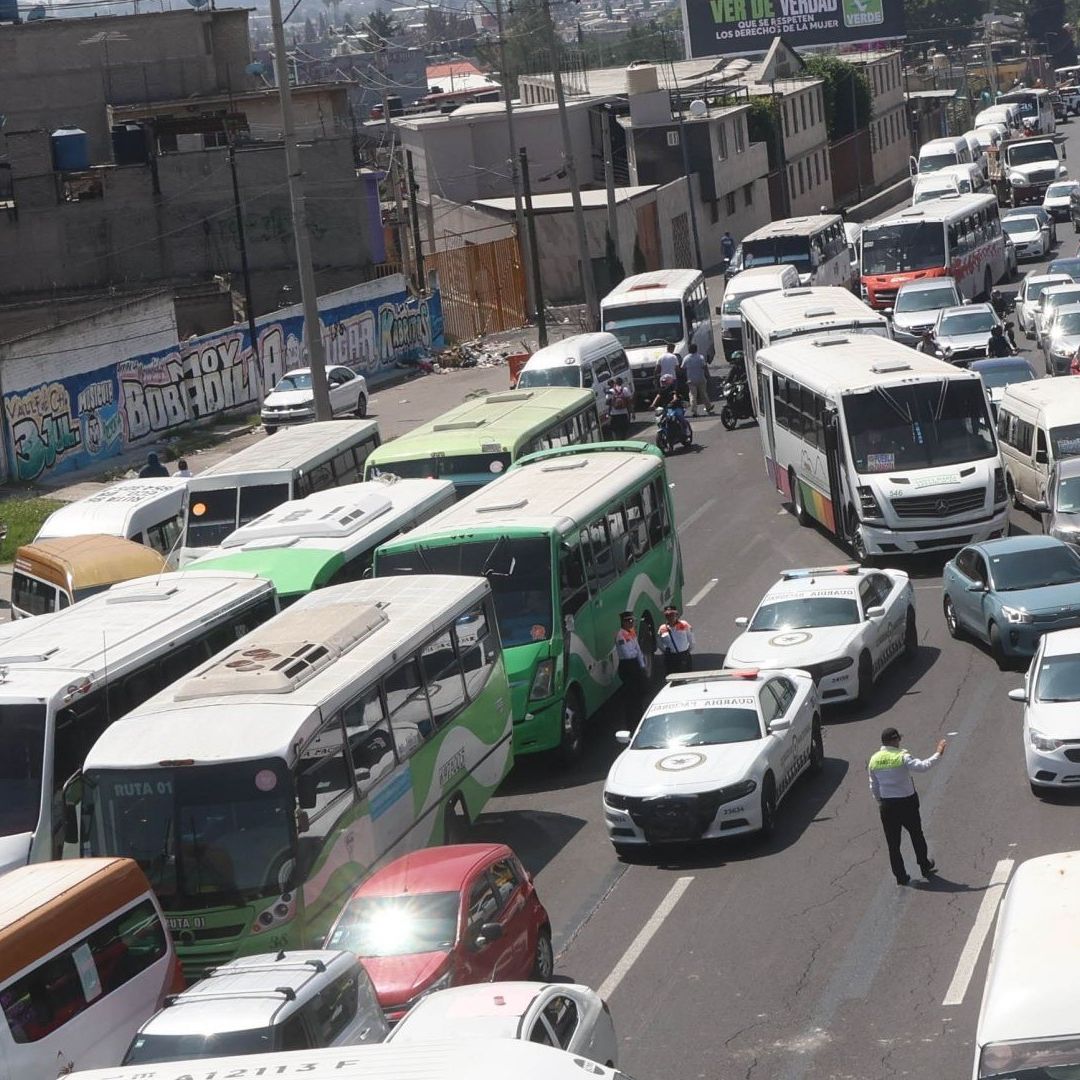 Bloqueo en la México-Puebla