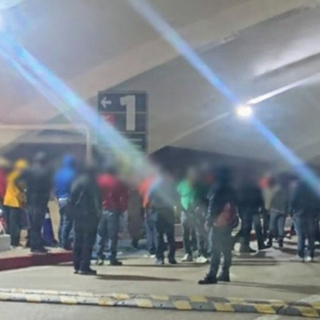 Bloqueo en aeropuerto de Tuxtla Gutiérrez, Chiapas.
