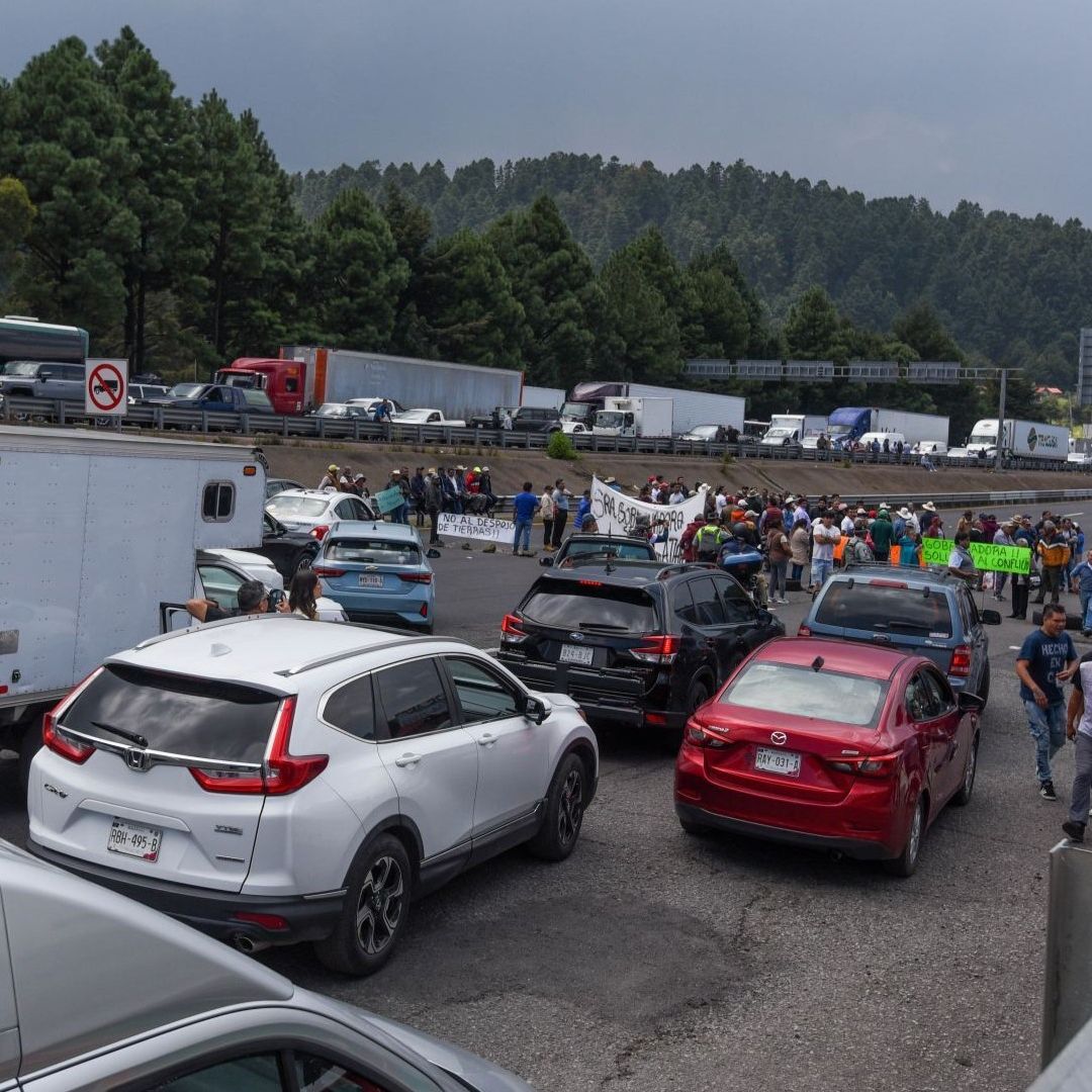 Bloqueo en carretera México-Toluca