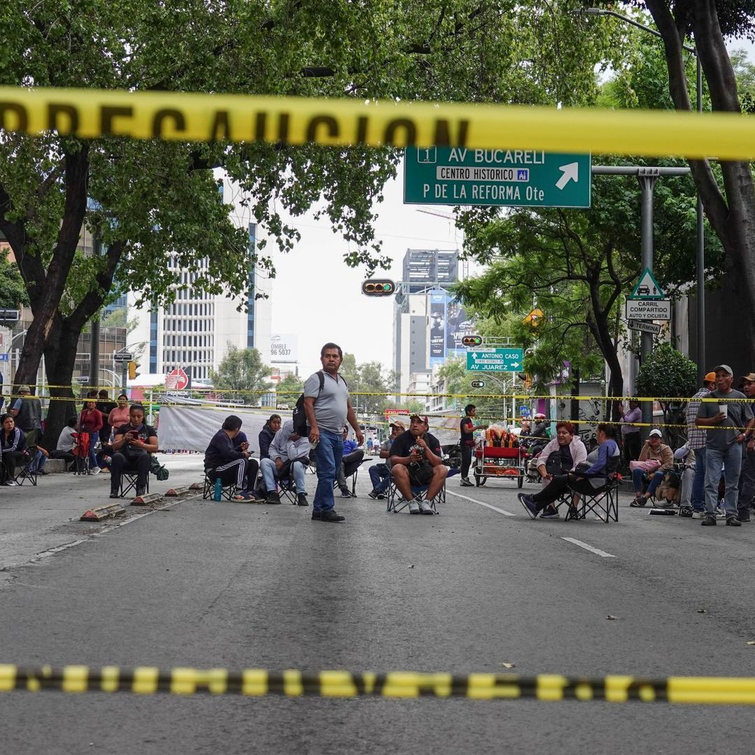 Bloqueo de la CNTE en Reforma