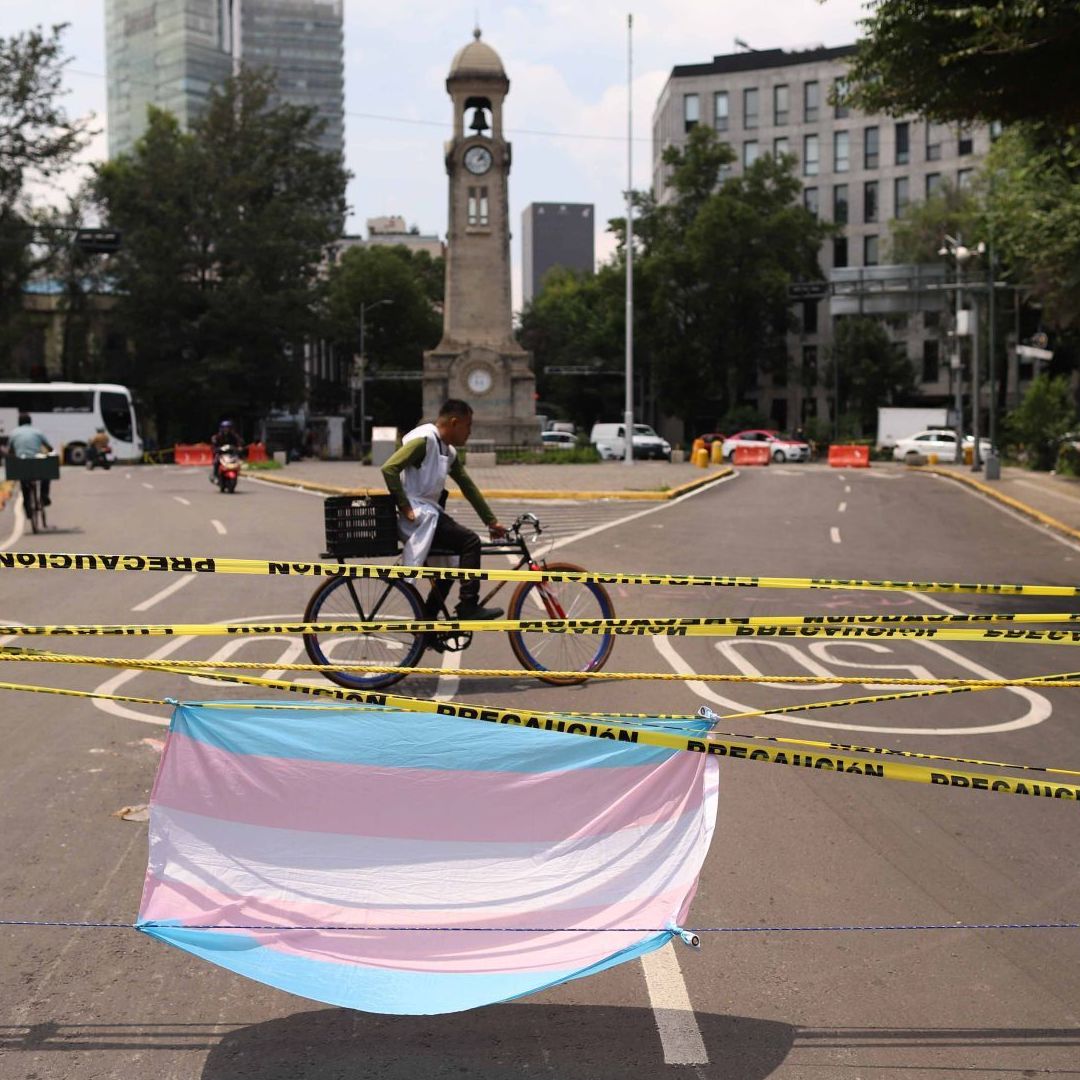 Bloqueo en calles de la Ciudad de México