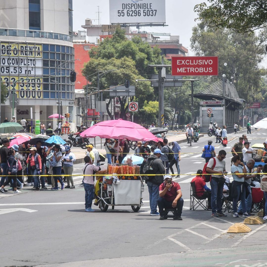 Bloqueo en Insurgentes y Reforma, CDMX