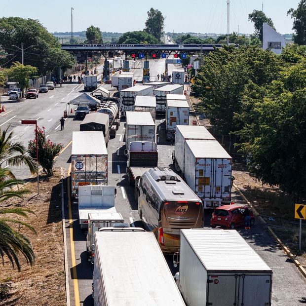 Bloqueo de transportistas en Culiacán, Sinaloa