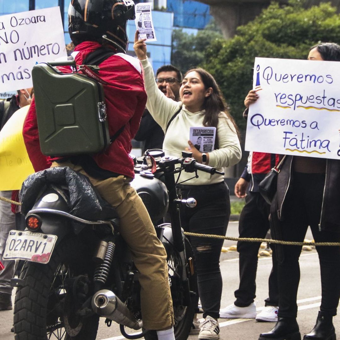 Bloqueo en Periférico en la Ciudad de México.