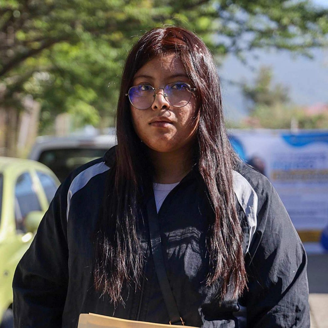 Brisa García en Oaxaca, donde se realiza examen de control UNAM 2026. Foto: Cuartoscuro