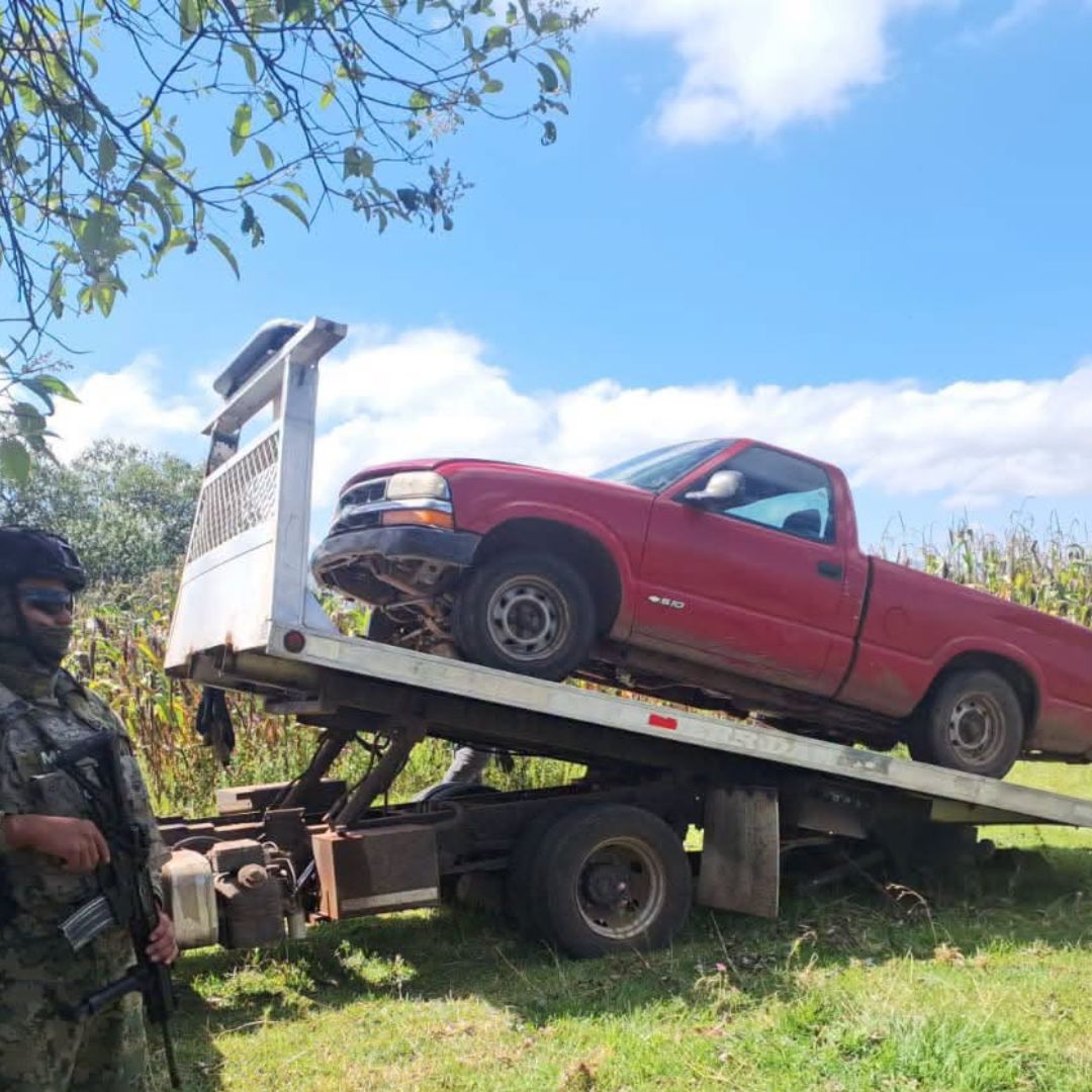 Camioneta con Reporte de Robo Recuperada en Chignahuapan Sierra Norte Puebla