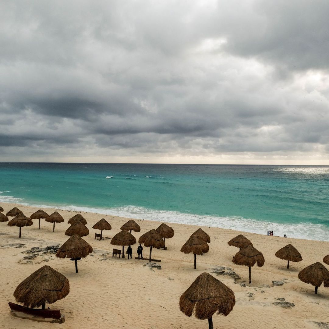 Lluvia por huracán Milton en Cancún, Quintana Roo