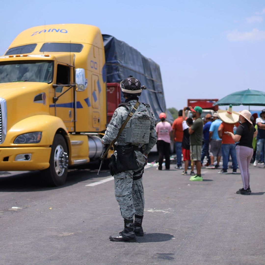 Bloqueo en la carretera Querétaro