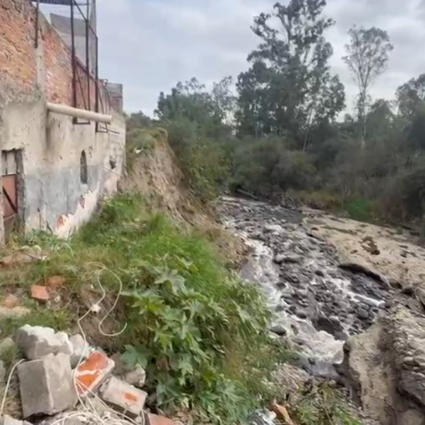 Viviendas de la Privada 6A Oriente están prácticamente al borde de un precipicio.