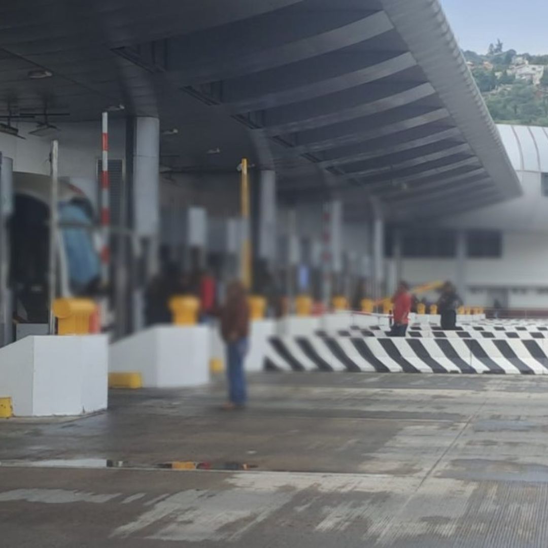Bloqueo en la Caseta de Tlalpan.