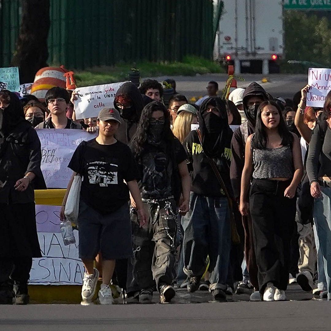 Bloqueo de alumnos de la UNAM en la CDMX el 23 de septiembre 2025. Foto: Cuartoscuro | Archivo