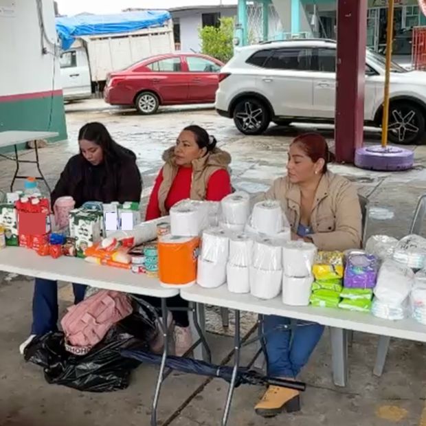 Instalan centro de acopio para damnificados de Ixhuatlán del Sureste.