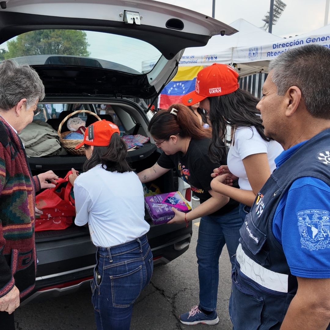 La UNAM abrió un centro de acopio en beneficio de las víctimas de los terremotos en Venezuela