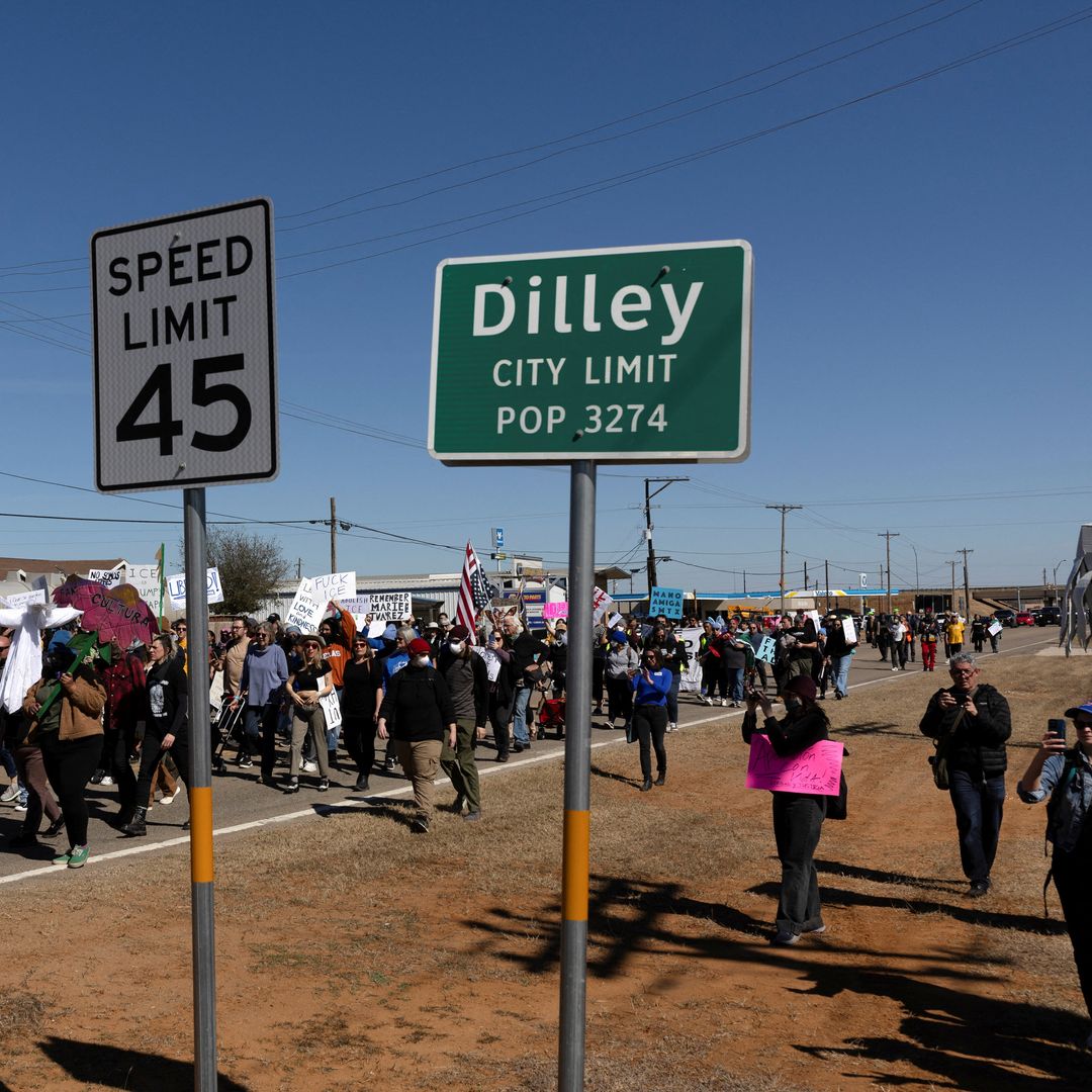 Protestas en el centro de detención Dilley, en Texas