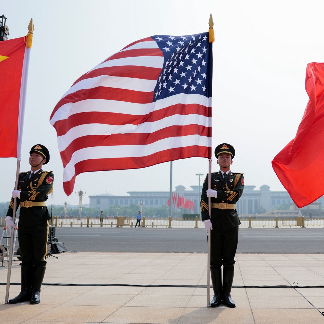 Ceremonia por la visita de Donald Trump a China, en mayo de 2026.