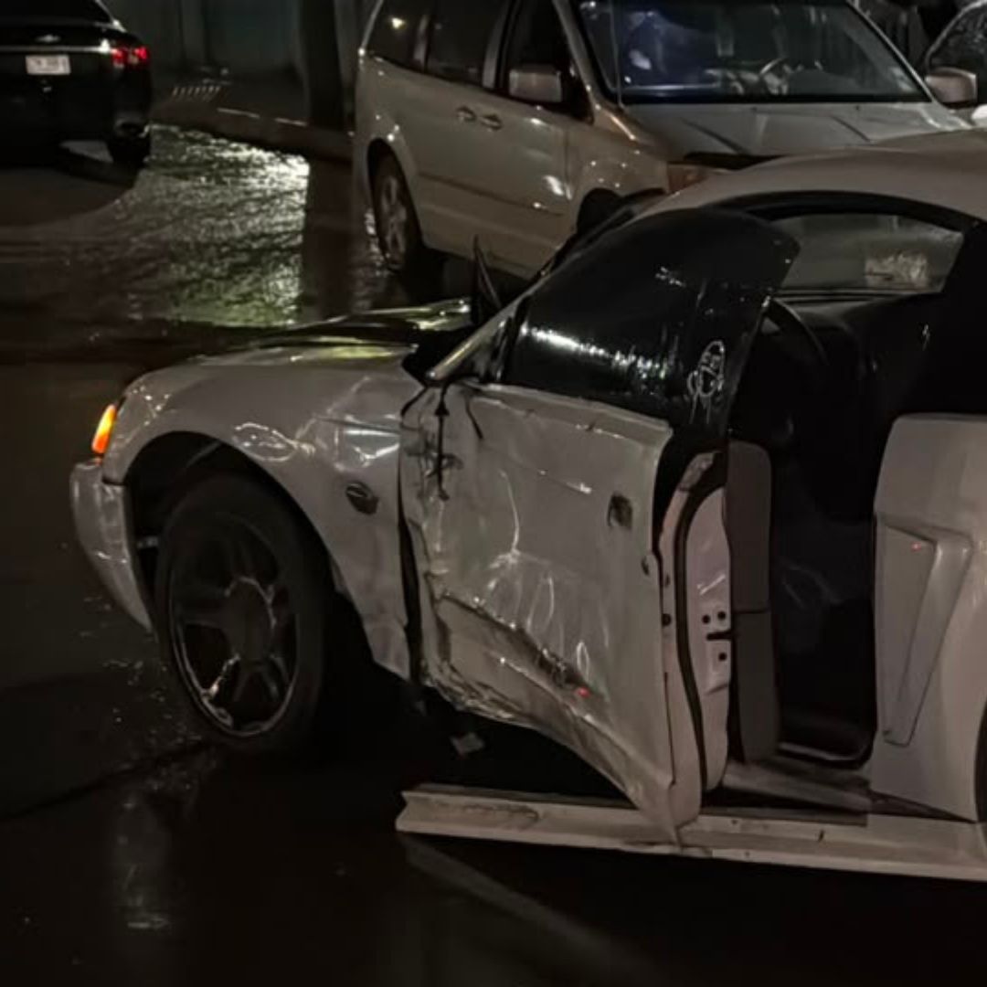 Choque en avenida Santos Dumont deja daños y un conductor detenido