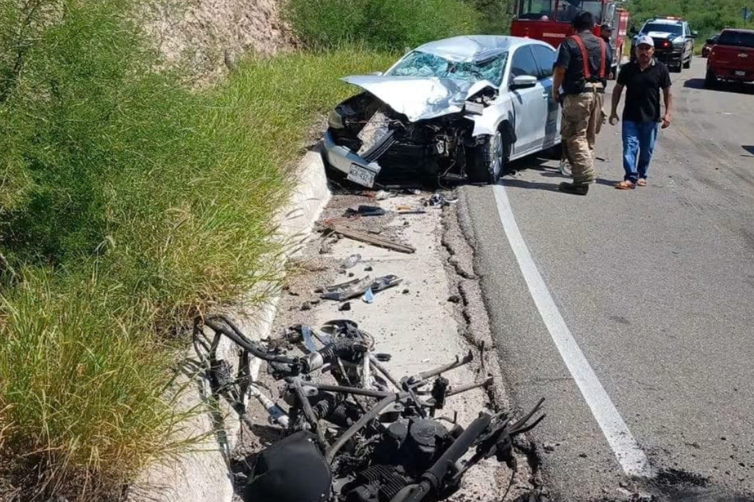 Pareja de Motociclistas Resulta Herida Tras Choque Frontal en Carretera de Ures