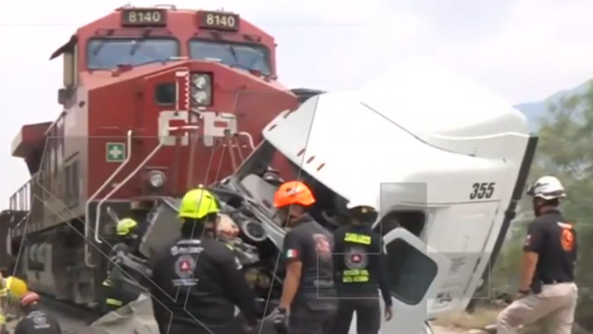 Choque de tren con trailer