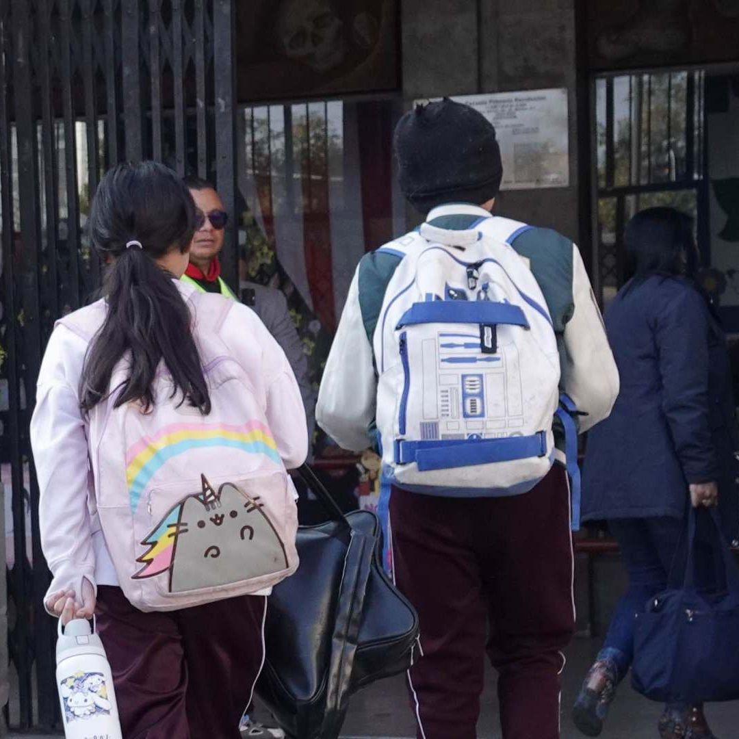Entrada de alumnos a escuela en Ciudad de México en abril 2026. Foto: Cuartoscuro | Archivo