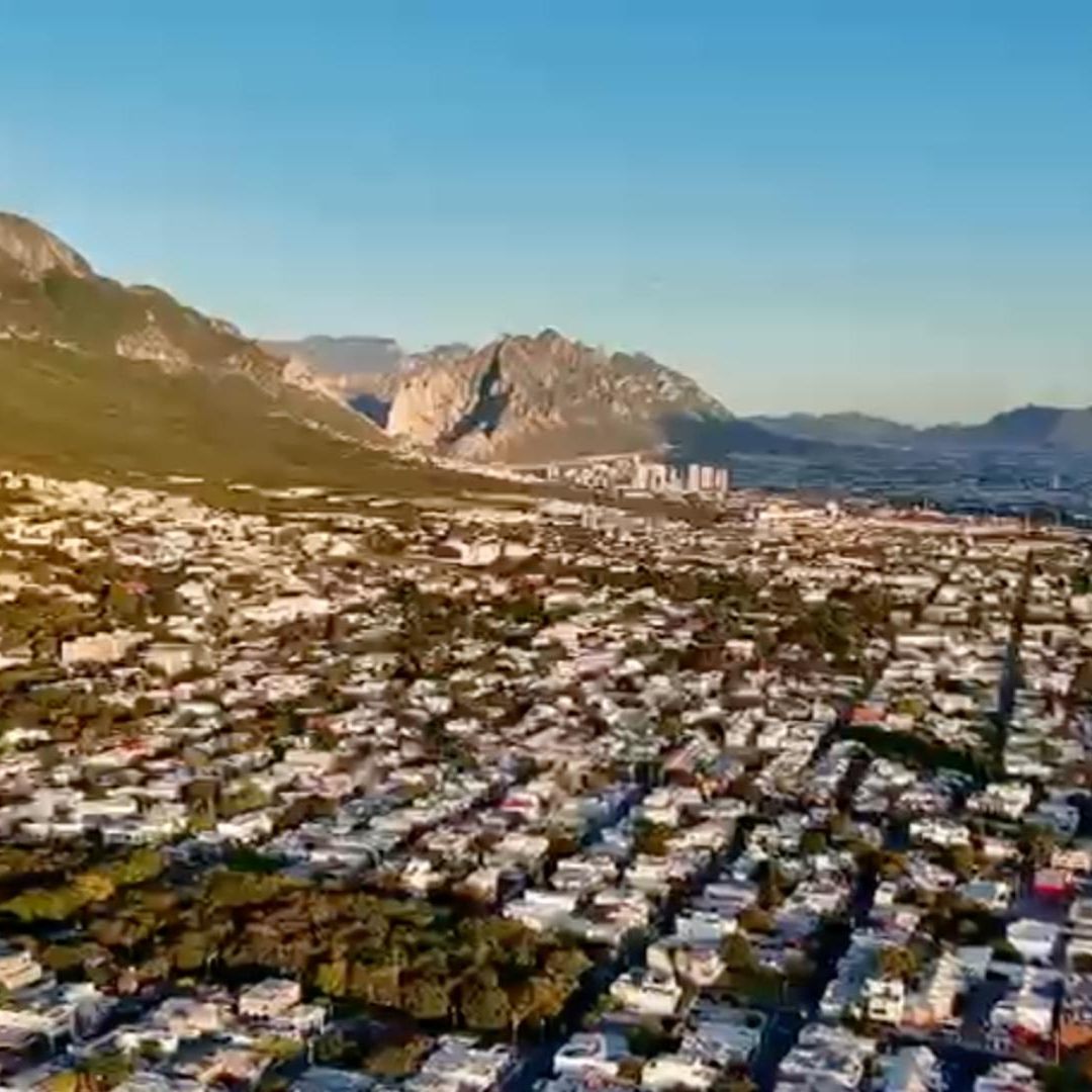Toma desde el aire de Nuevo León