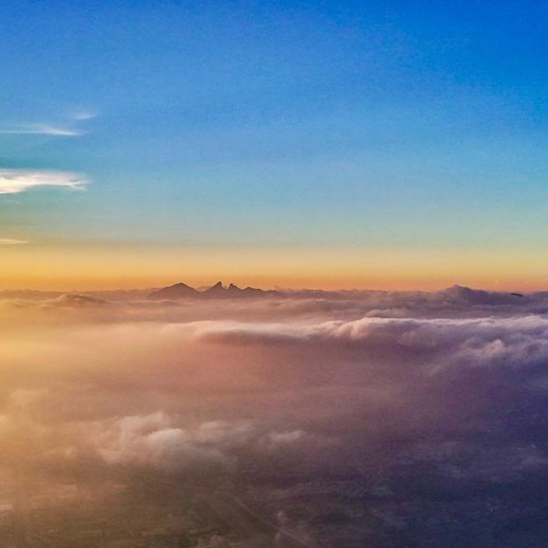 Amanecer en Cerro de la Silla en Monterrey