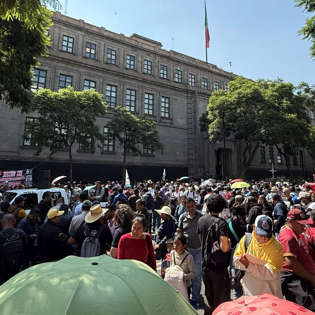 Protesta de la CNTE en CDMX el 13 de agosto de 2026. Foto: N+
