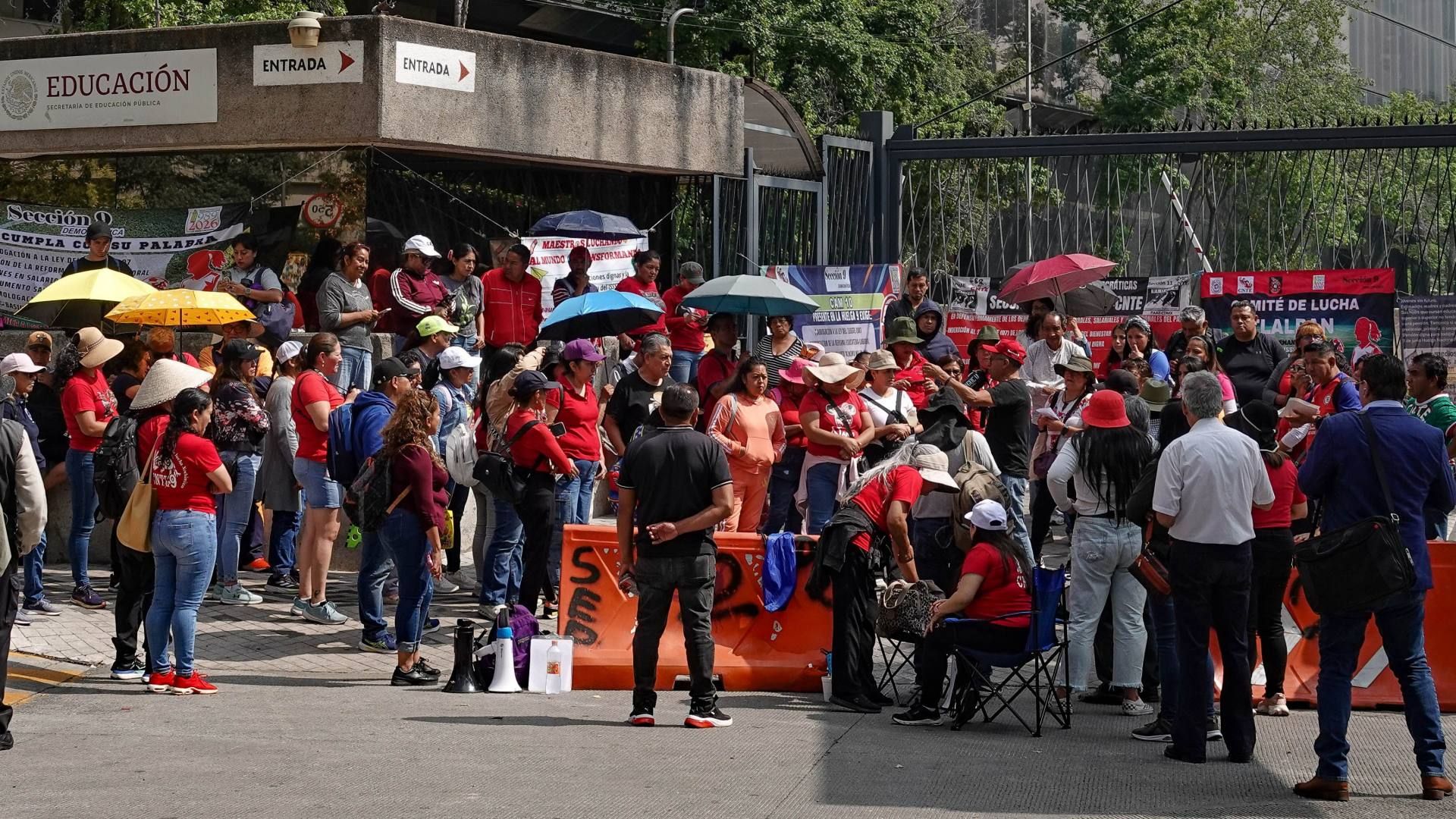Protesta de la CNTE en la Ciudad de México el 3 de junio 2026. Foto: Cuartoscuro