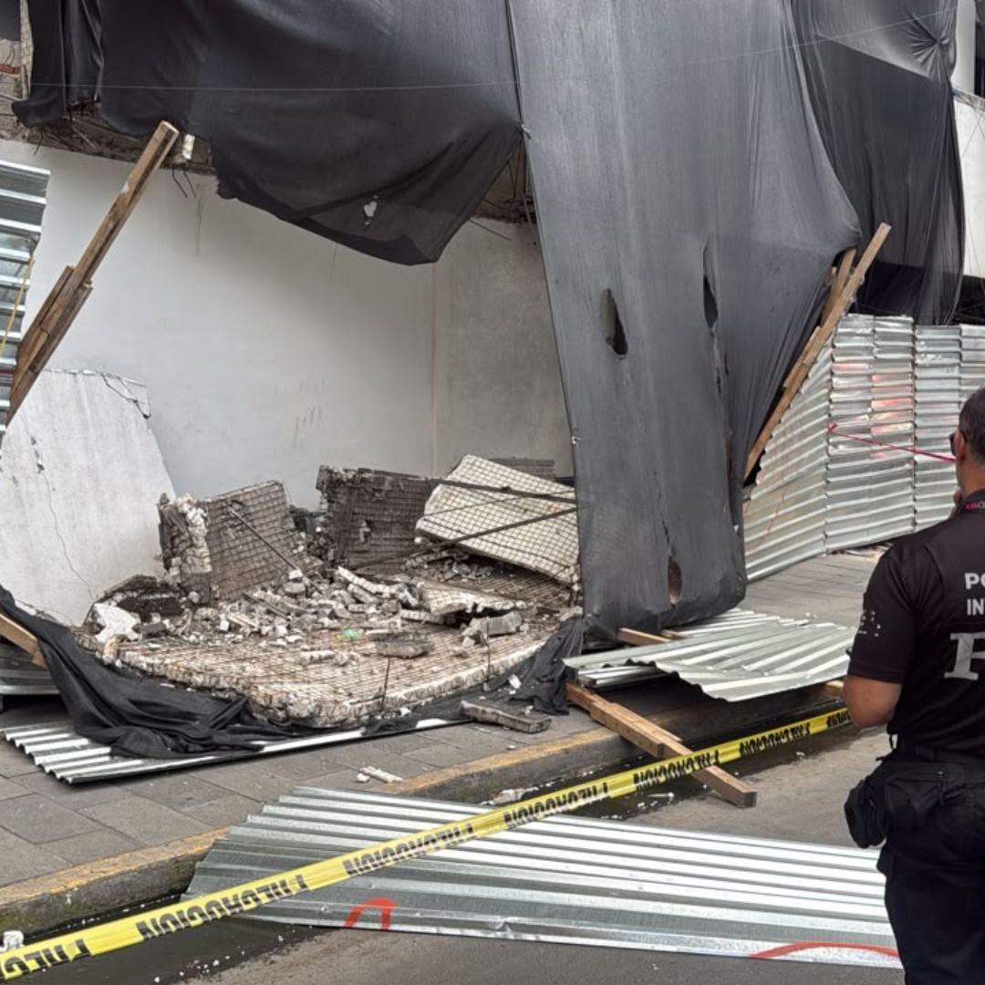 La estructura de la Fiscalía CDMX colapsó y provocó lesiones en al menos dos personas