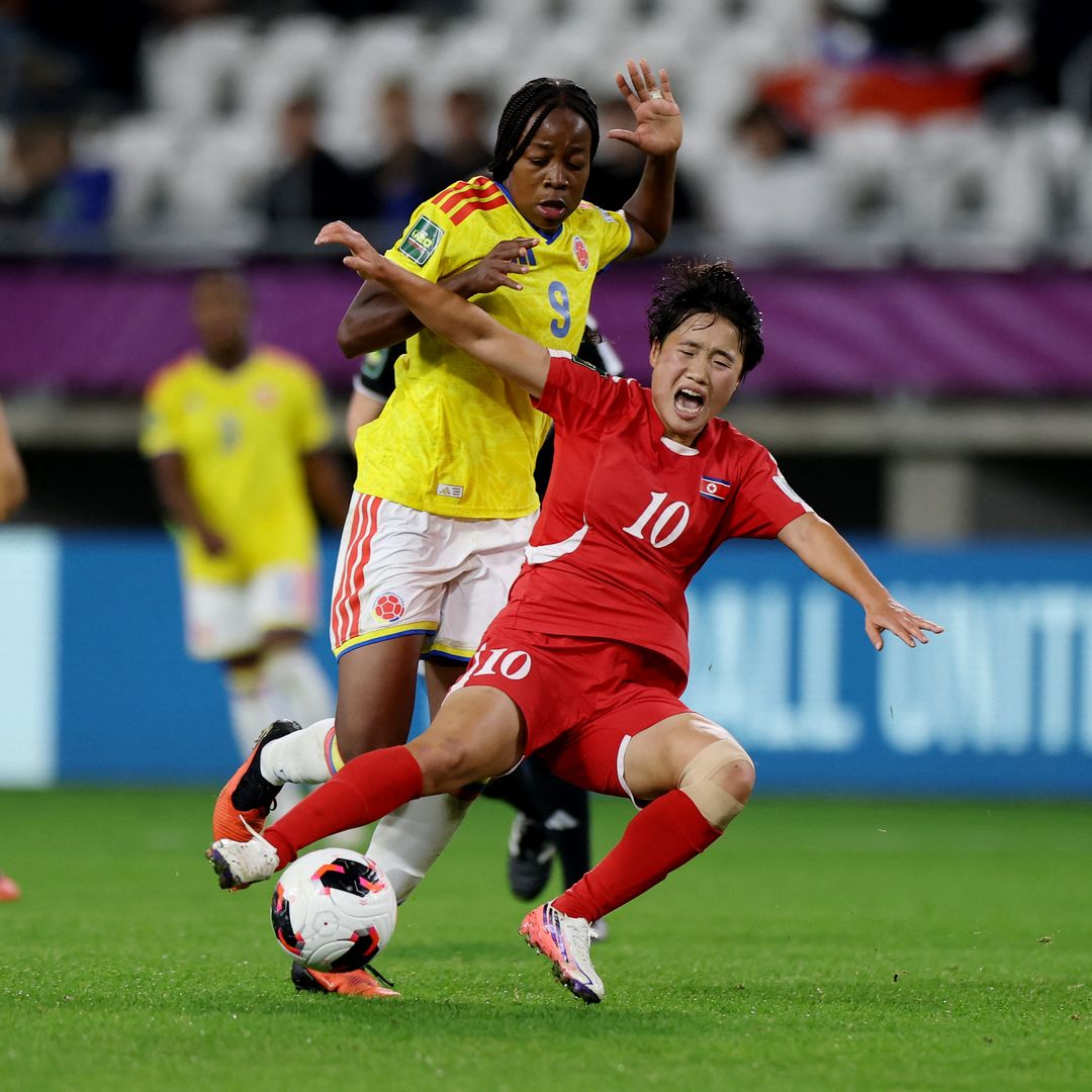 Corea del Norte vs. Colombia en el Estadio Miejski LKS, Lodz, Polonia. Foto: Reuters