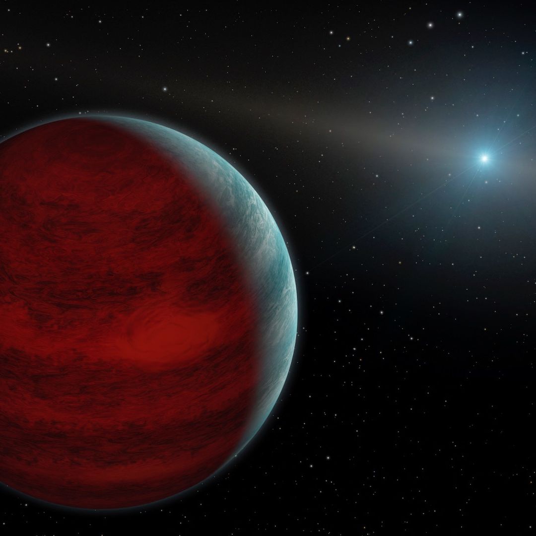 Ilustración del planeta WD 1856 b