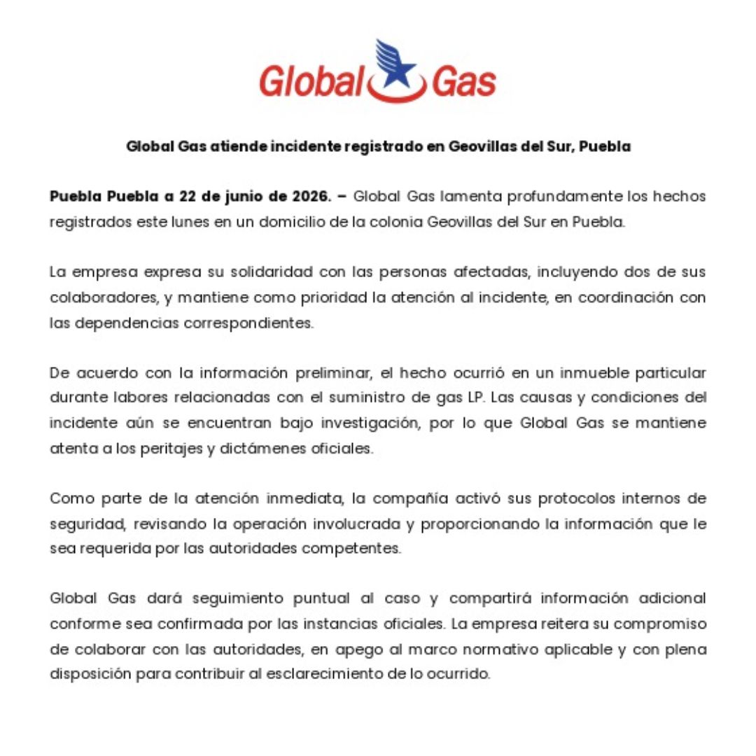 En total cuatro personas fueron hospitalizadas tras la explosión.