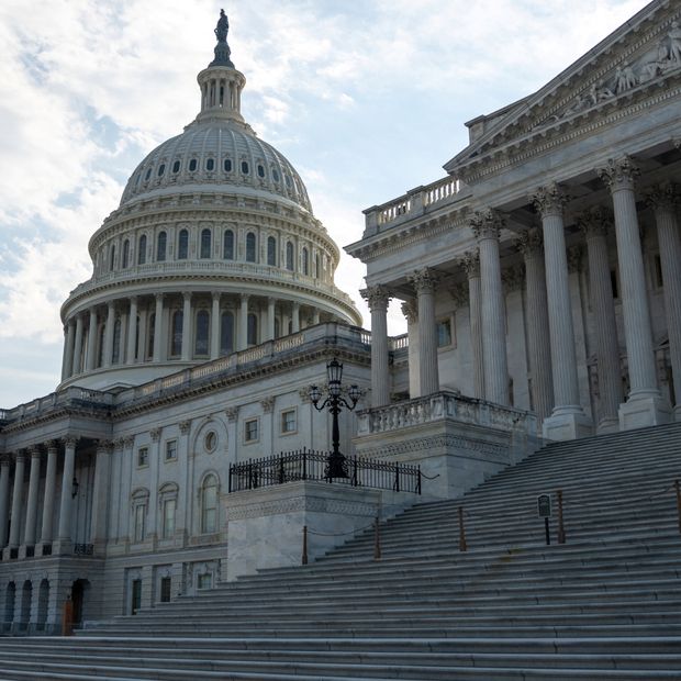 Exterior del Capitolio de Estados Unidos.