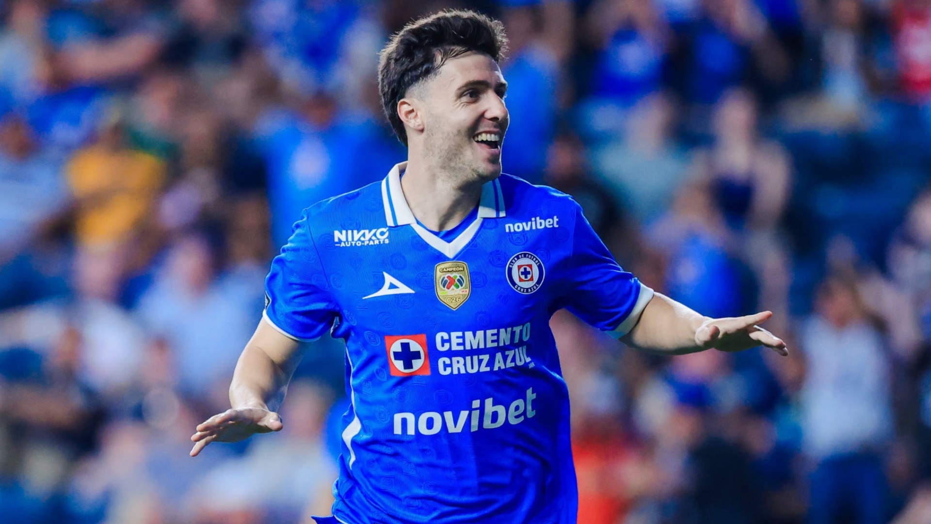 José Paradela festeja el primer gol del Cruz Azul vs Philadelphia en la Leagues Cup 2026