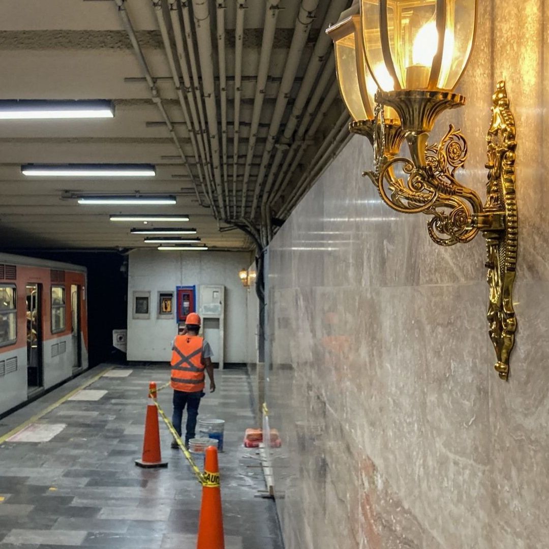 Trabajos de remodelación del Metro CDMX