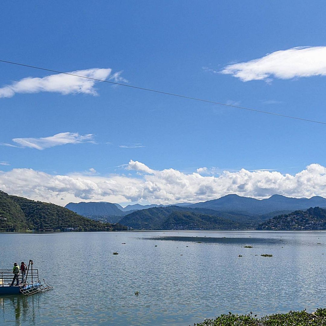 Presa Valle de Bravo del Sistema Cutzamala en octubre 2025. Foto: Cuartoscuro | Archivo