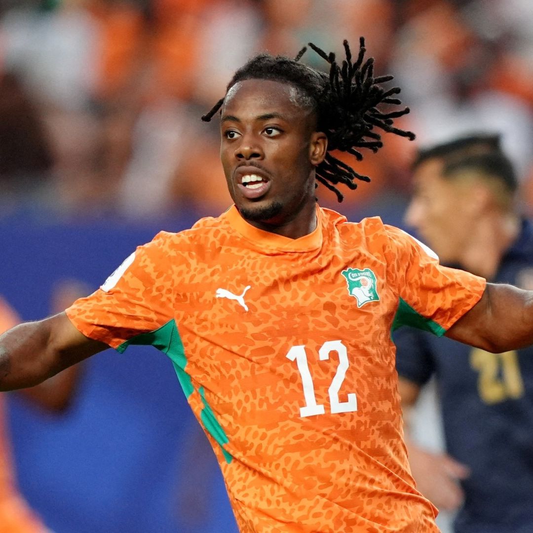 Elye Wahi, atacante de la Selección de Costa de Marfil