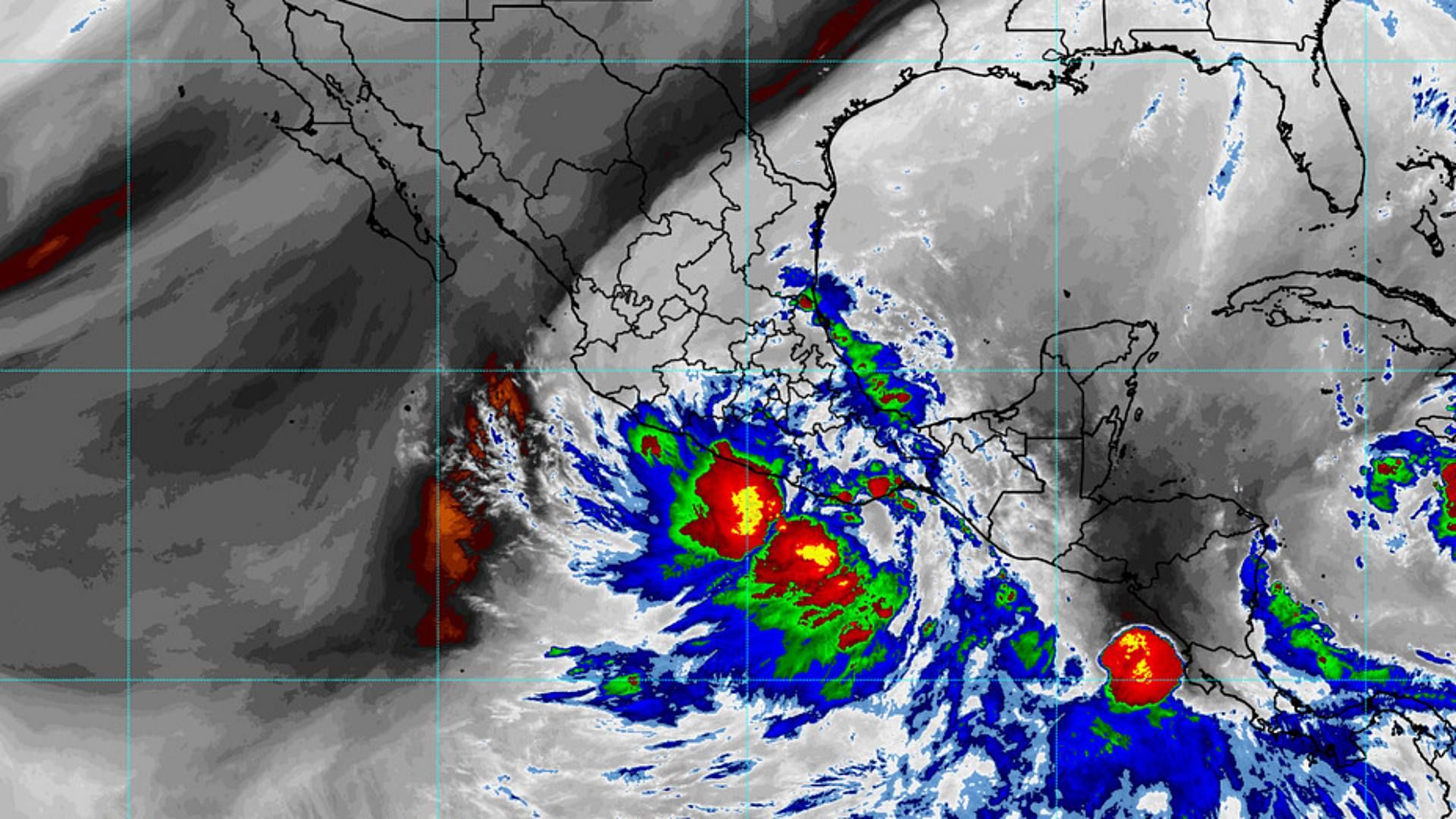Depresión tropical Tres-E en el Océano Pacífico