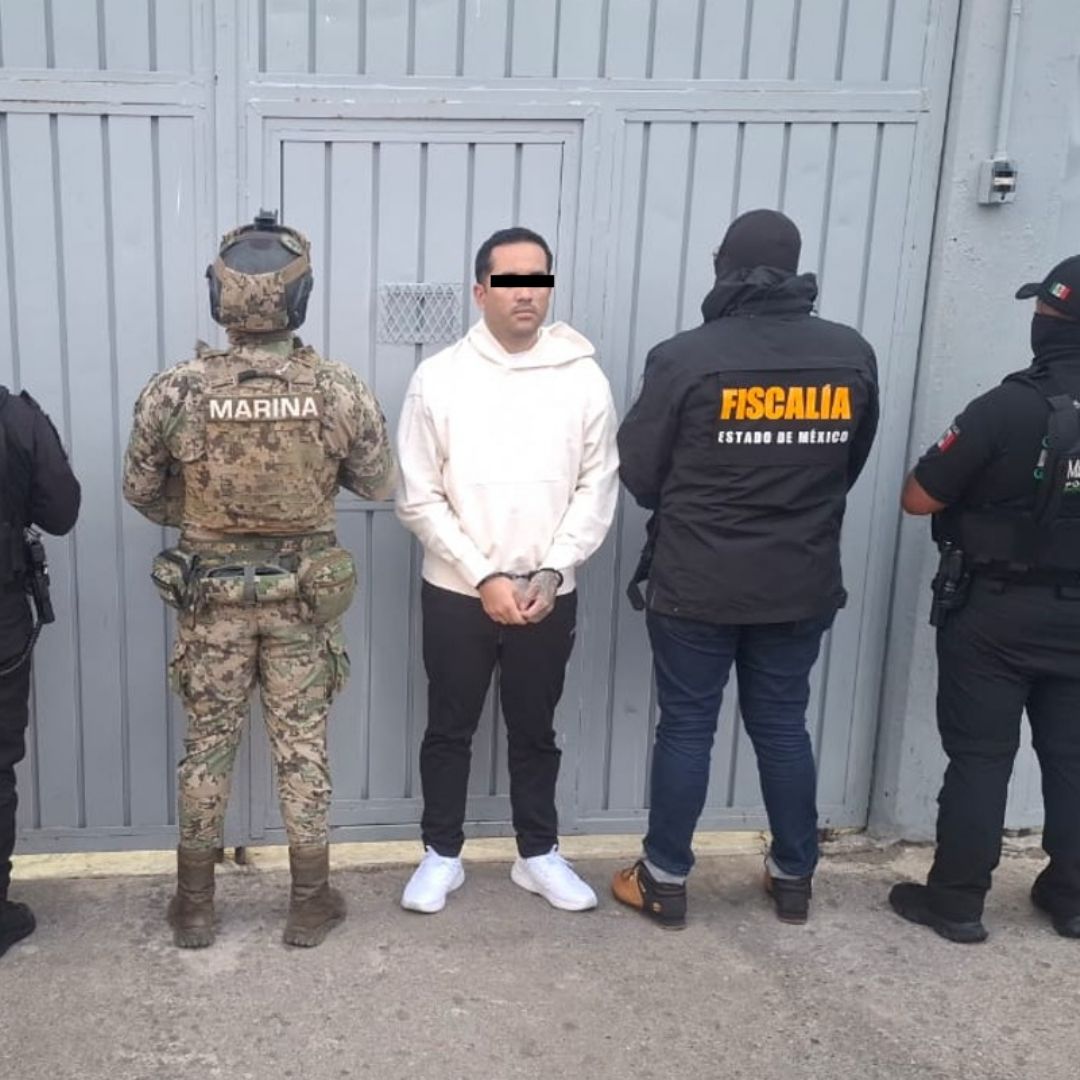 Detención de David 'N', alias 'Ocra', en CDMX