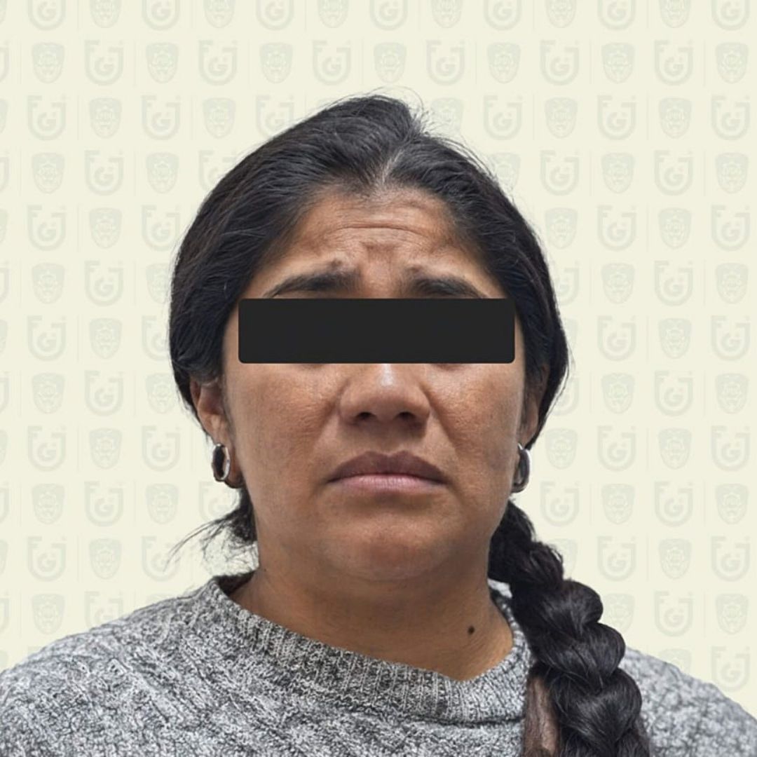 Mujer detenida por falso secuestro en Ciudad de México. Foto: SSC