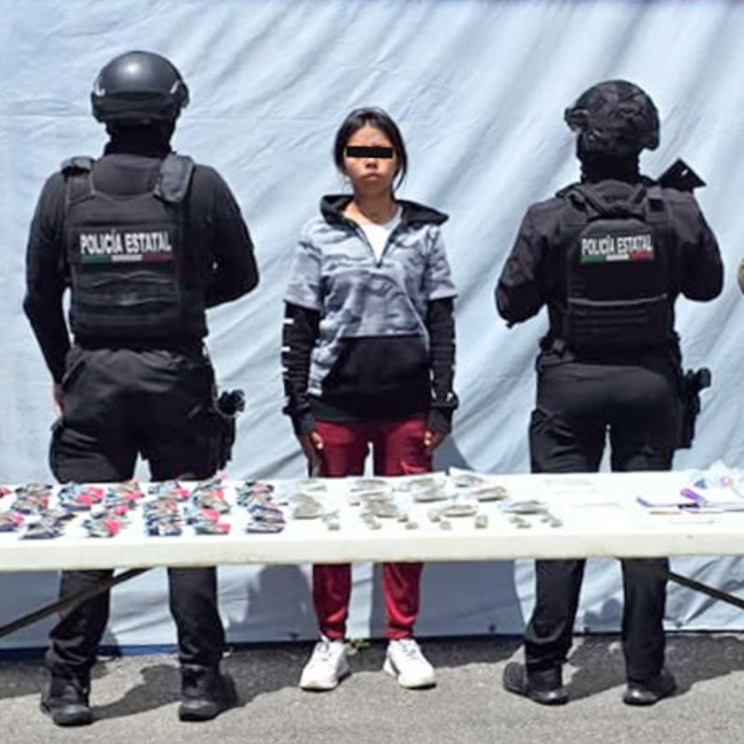 Detenida Suri Zarai N Integrante Grupo Delictivo Los Pocholos Droga Asegurada Huixcolotla Puebla
