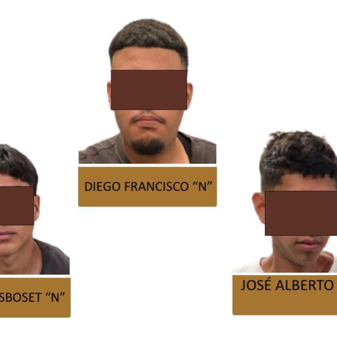 Los detenidos son considerados integrantes de una célula delictiva con presencia en Alvarado. Foto: FGE