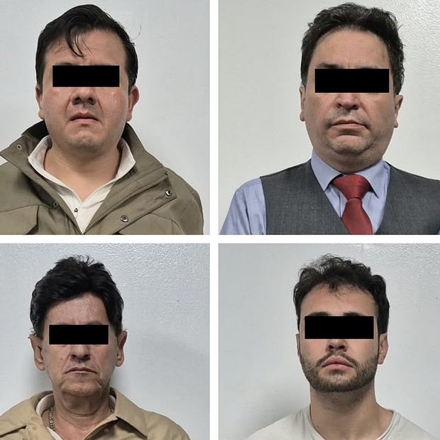 Personas detenidas durante cateo en Gustavo A. Madero, CDMX. Foto: X @PabloVazC
