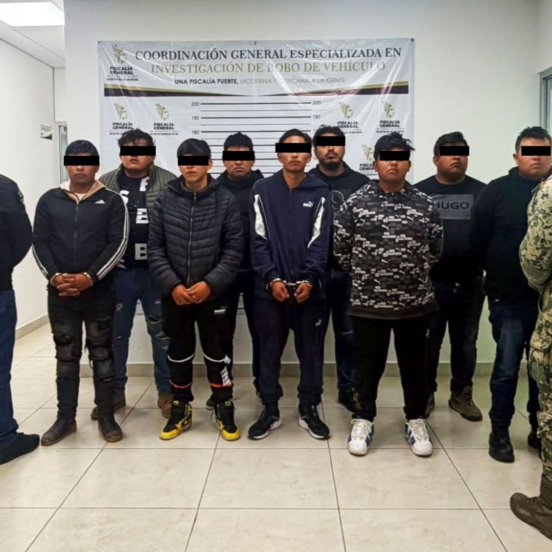 Detenidos Nueve Ladrones Asalto Robo Transporte Carga Huejotzingo Puebla