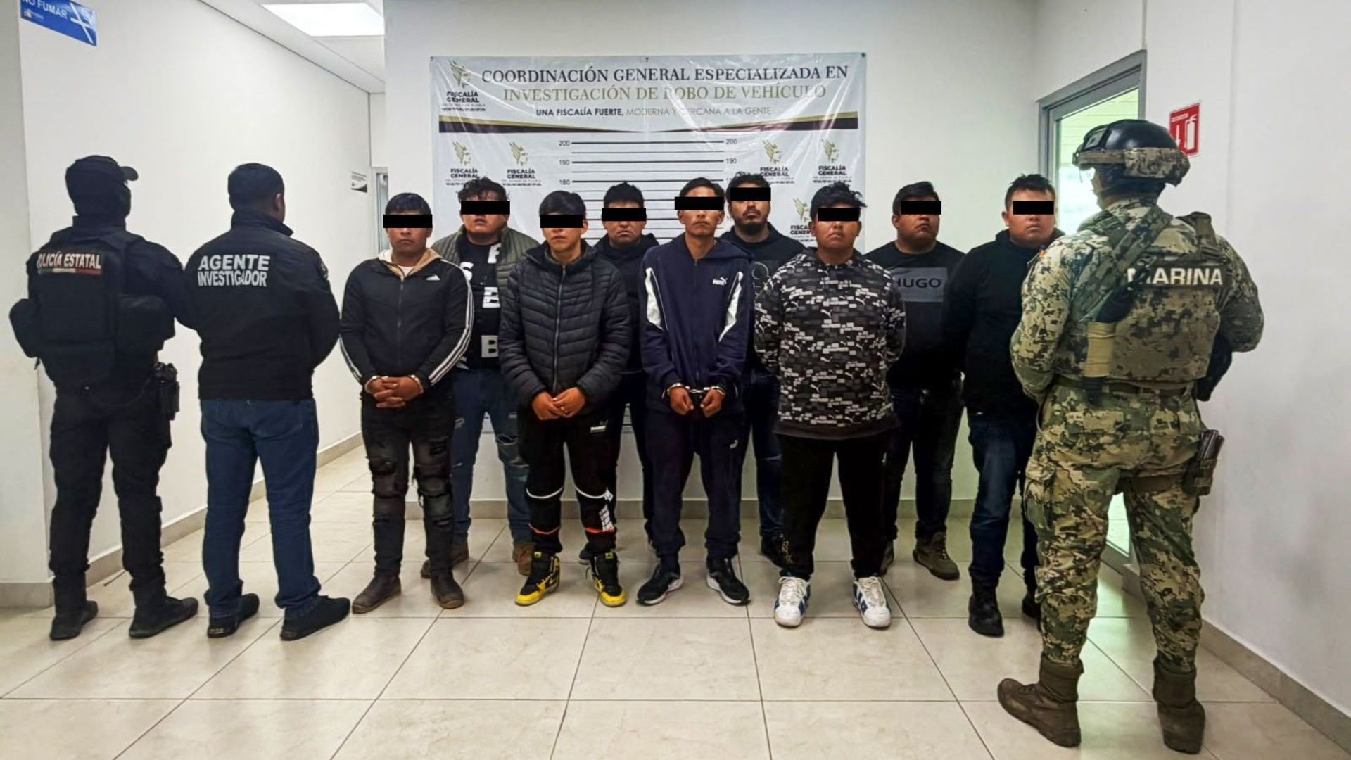Detenidos Nueve Ladrones Asalto Robo Transporte Carga Huejotzingo Puebla