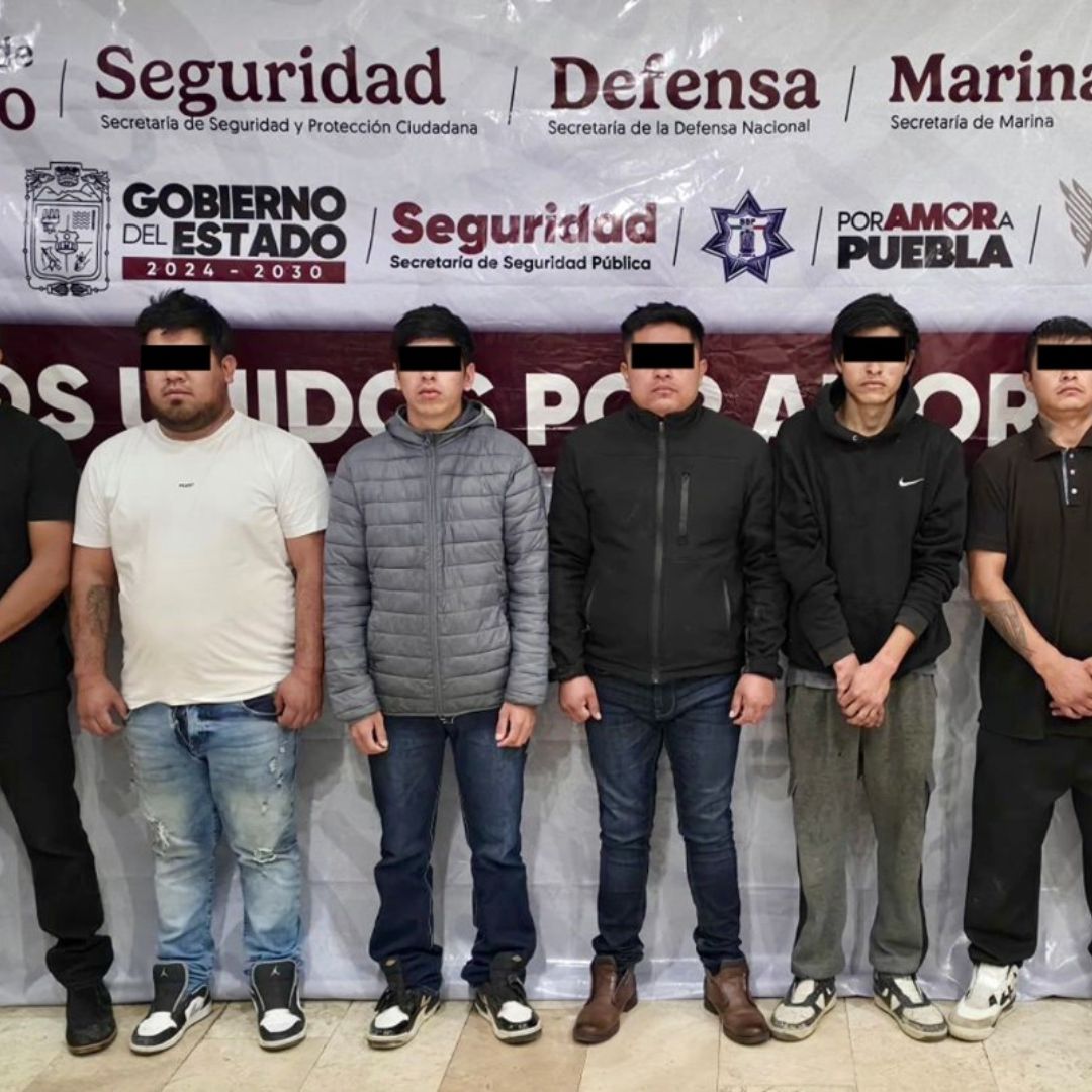 'Los Millonarios' fueron detenidos en Puebla.