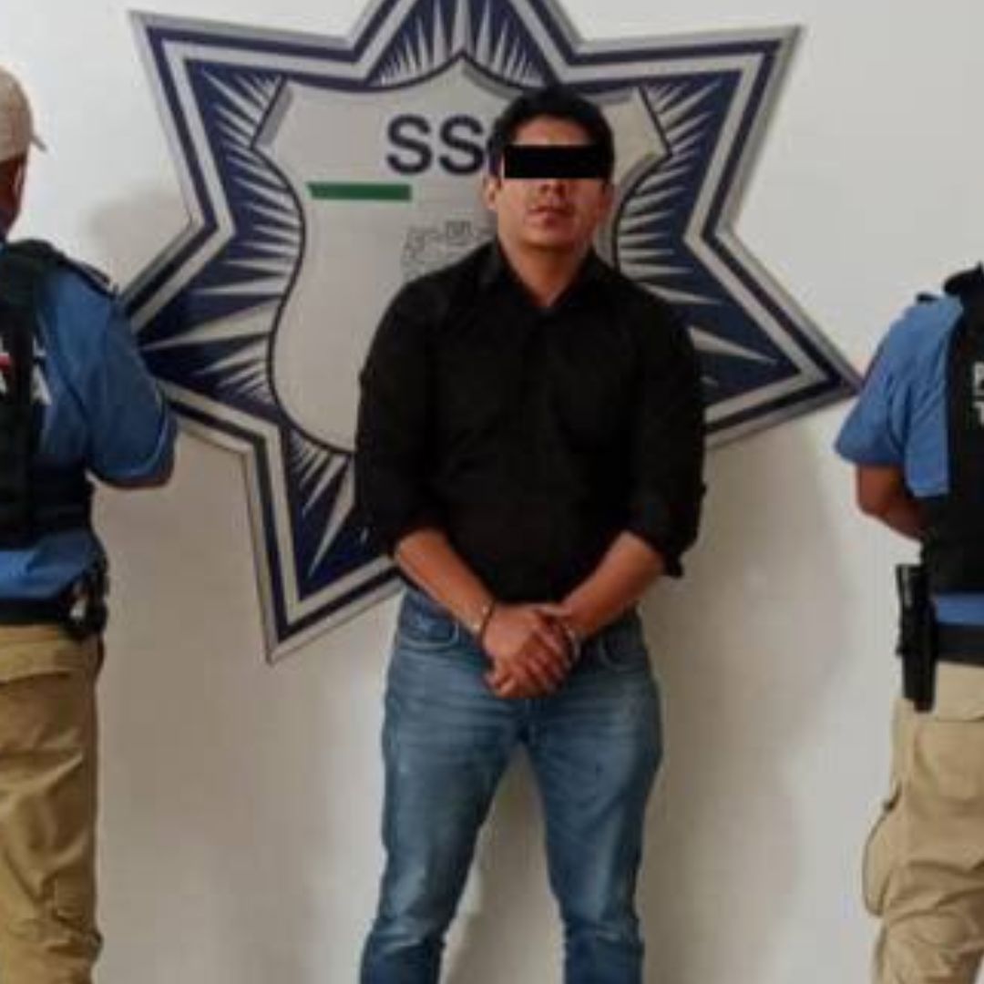 Detenidos Alfedo N Israel N Agresores de Riña en Centro Histórico Puebla